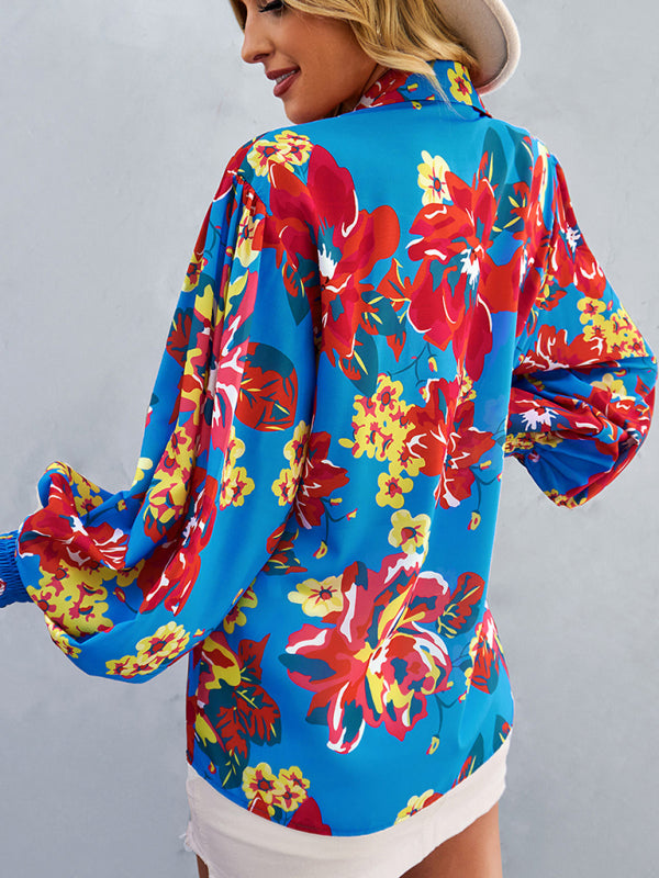 Women's fashion commuter long sleeve versatile Shirt Top