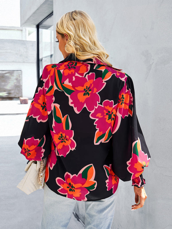 Women's fashion commuter long sleeve versatile Shirt Top