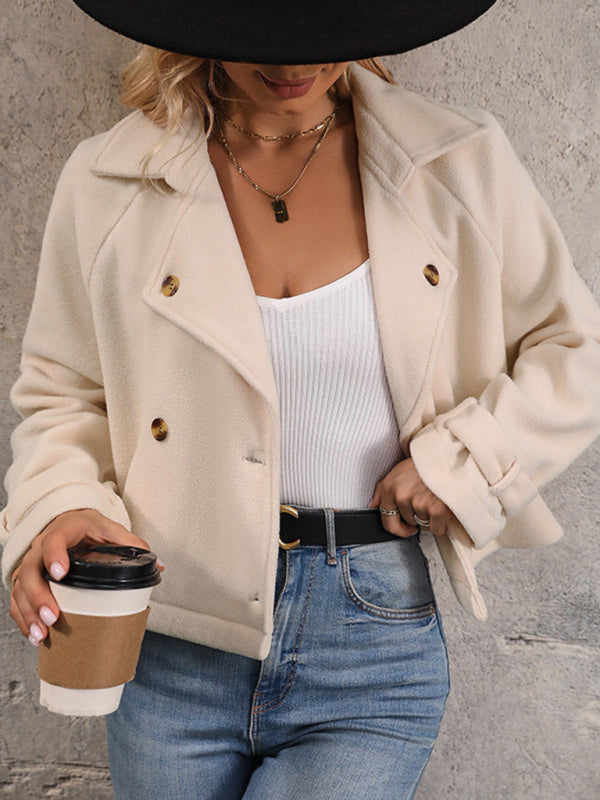 Fashion women's new solid color short jacket