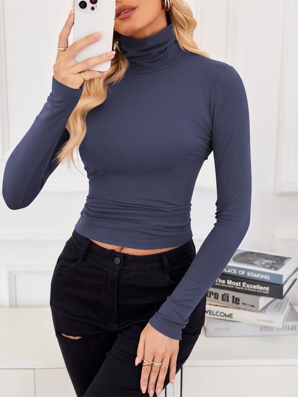 New high neck long sleeve bottoming shirt