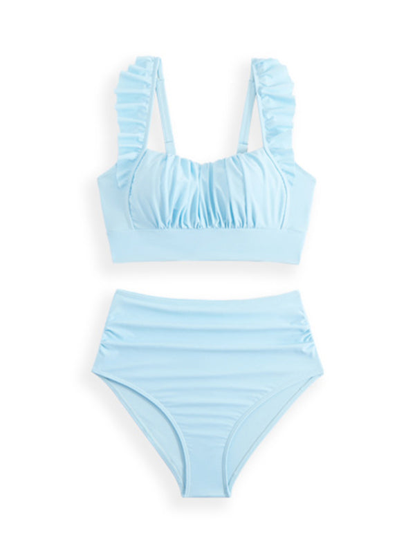 New style ruffled two piece bikini